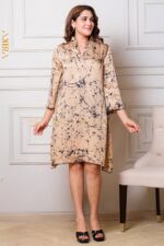 Olivara Silk Designer Dress