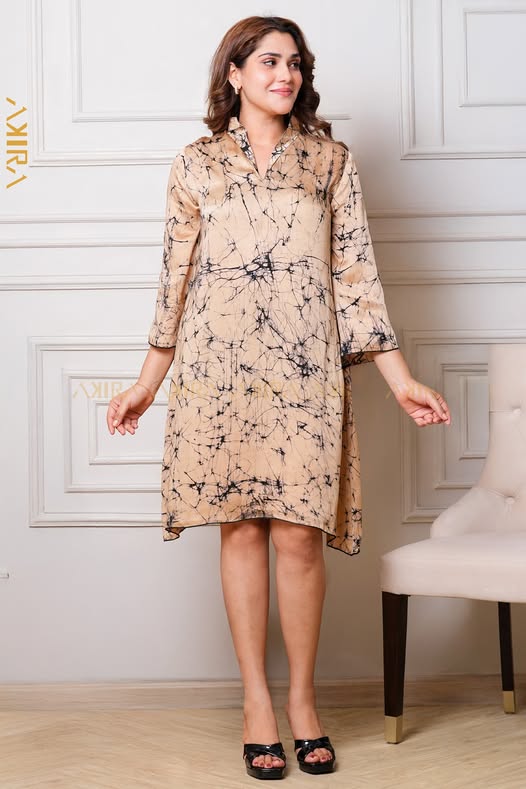 Olivara Silk Designer Dress