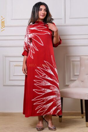 Quivera Elegance Silk Batik Dress
