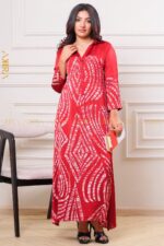 Twilight Bloom Silk Batik Dress