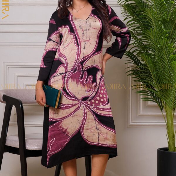 Milana designer silk designer dress