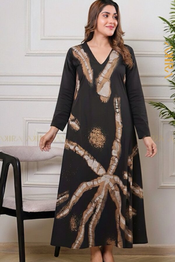 Liyana misty silk designer dress