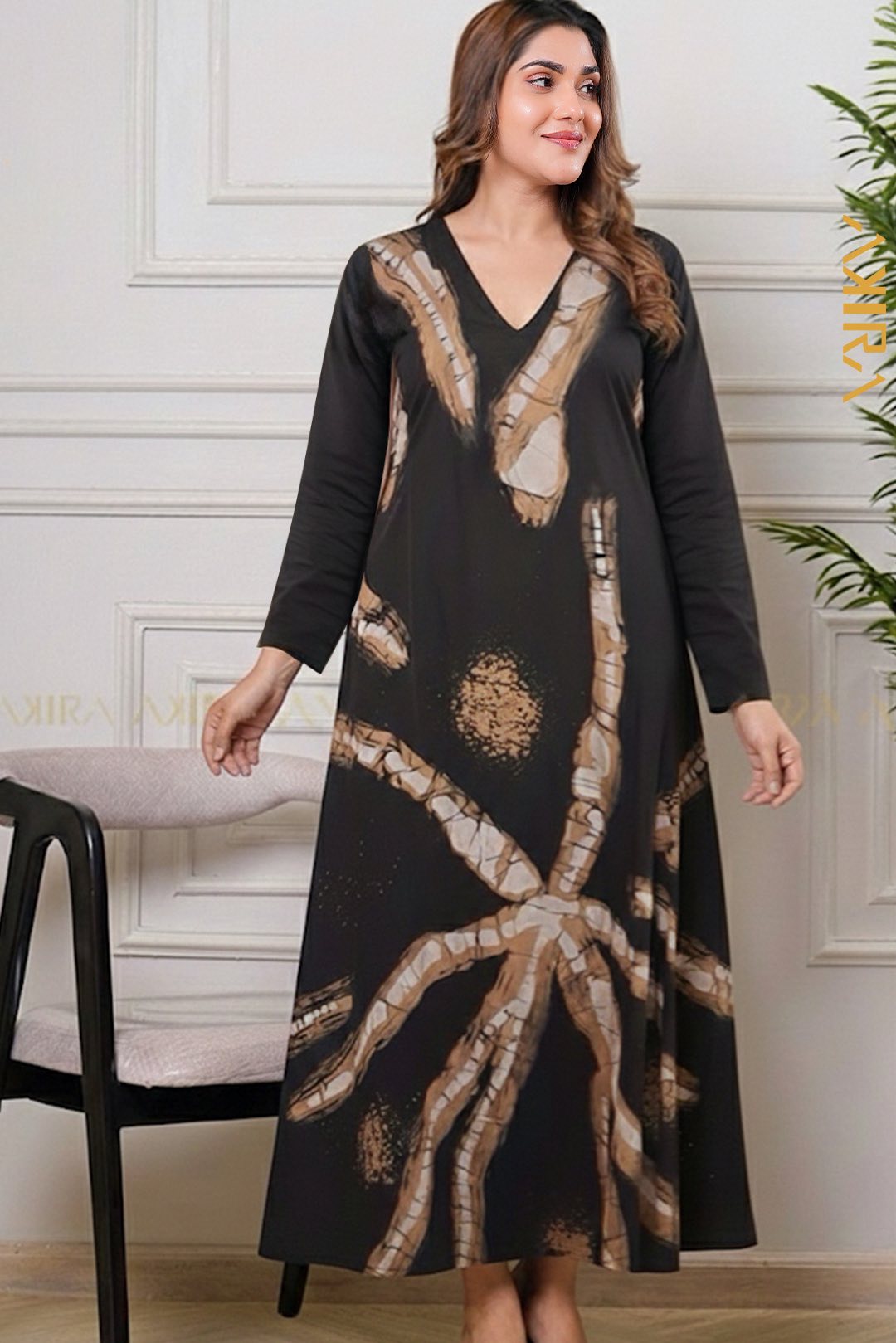 Liyana misty silk designer dress