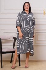 Moonpetal zag elegant dress