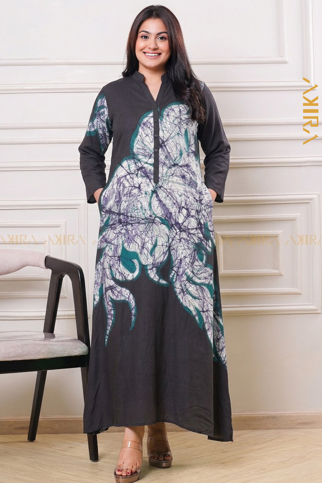 Elegant Diana Silk Designer Dress