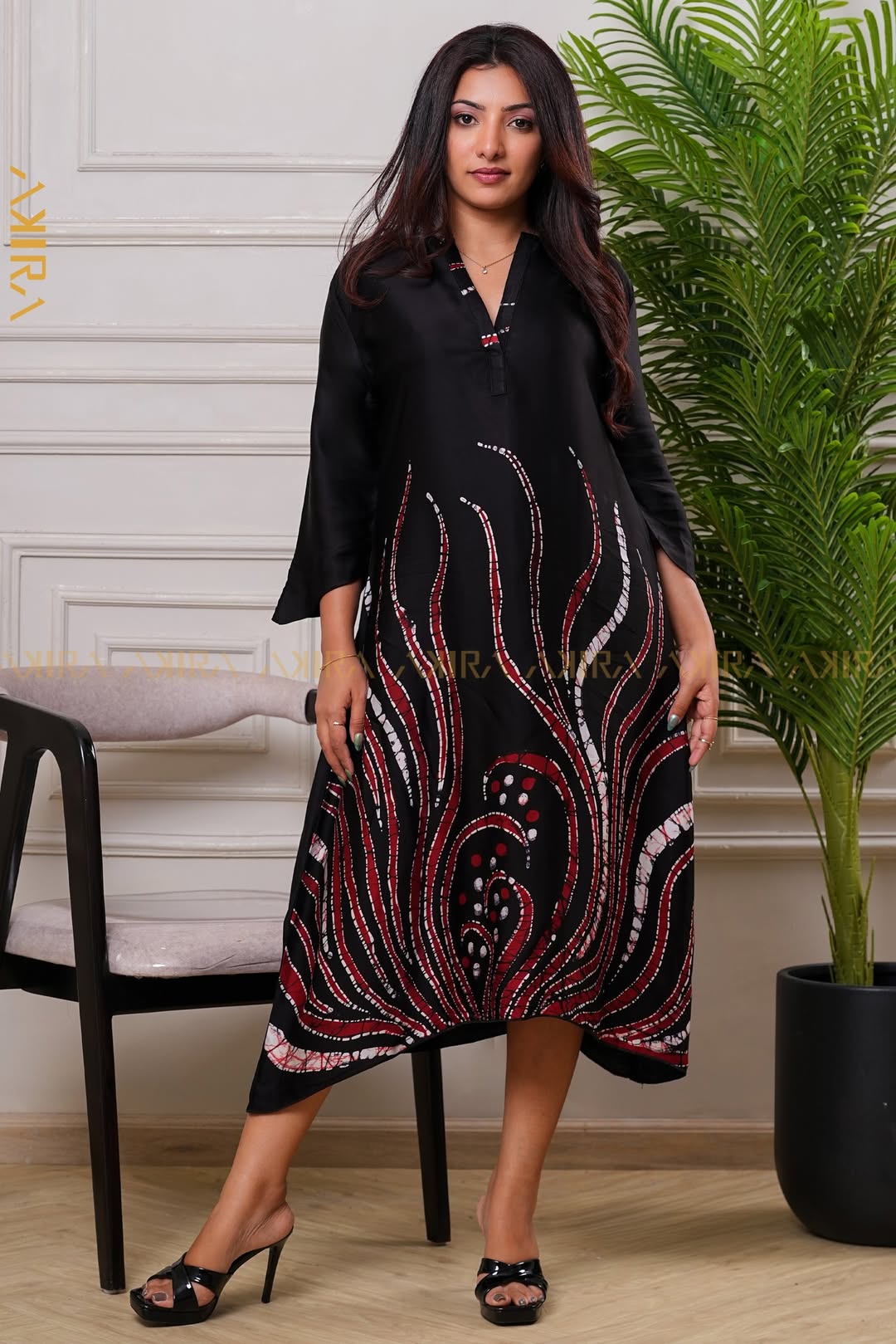 Vionellie silk designer dress