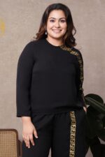 Golden Dark Designer Top & Pant