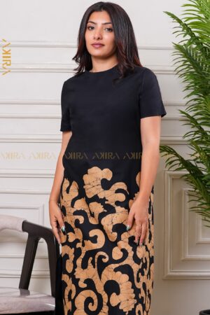 Golden Eclipse Batik Dress 1