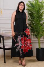 Naevia Designer Batik Dress