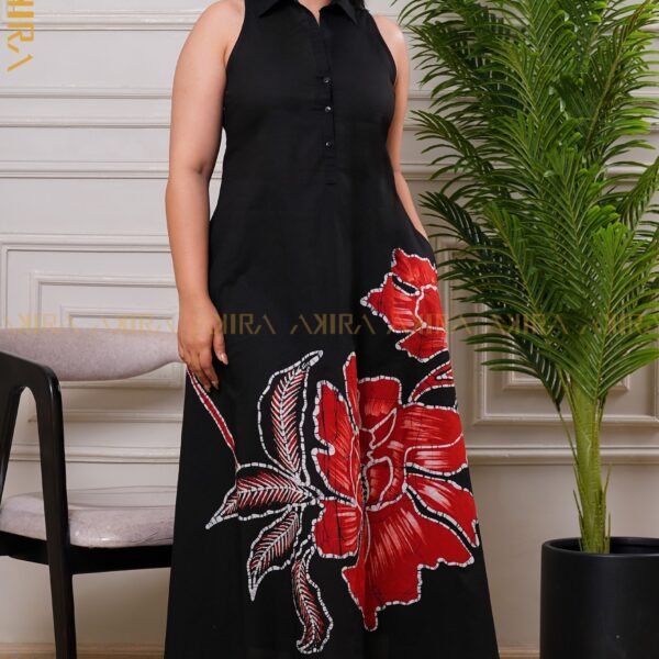 Naevia Designer Batik Dress