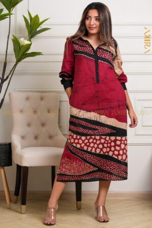 Serantily Twine Batik Designer Dress
