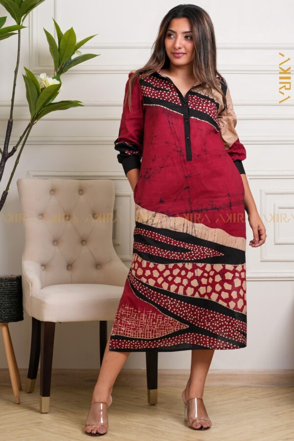 Serantily Twine Batik Designer Dress