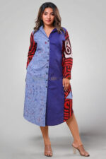 Lavender Elegant Batik Dress.