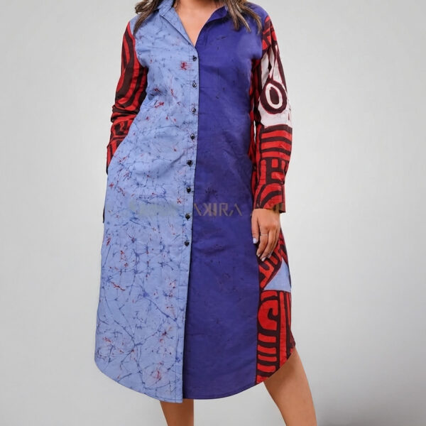 Lavender Elegant Batik Dress.