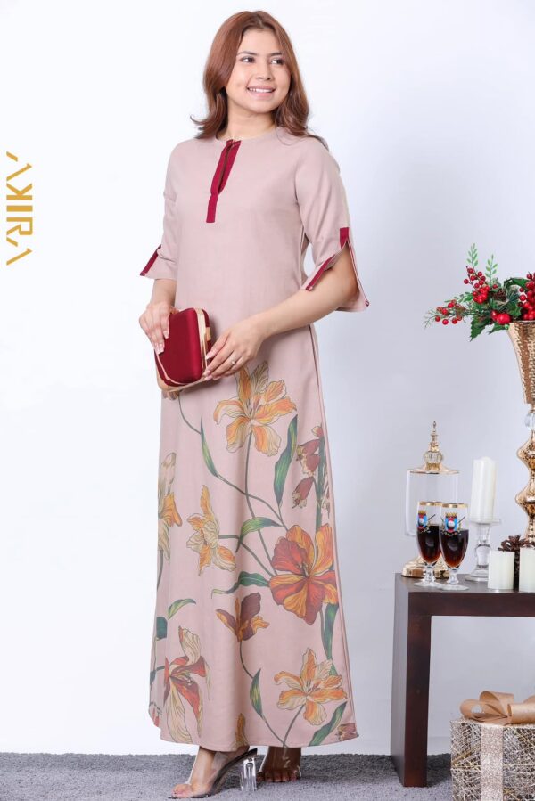 Marie Contrast Detail Dress