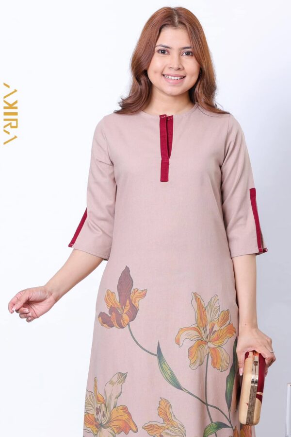 Marie Contrast Detail Dress