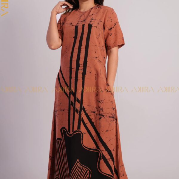 Madeline Batik Rayon Dress