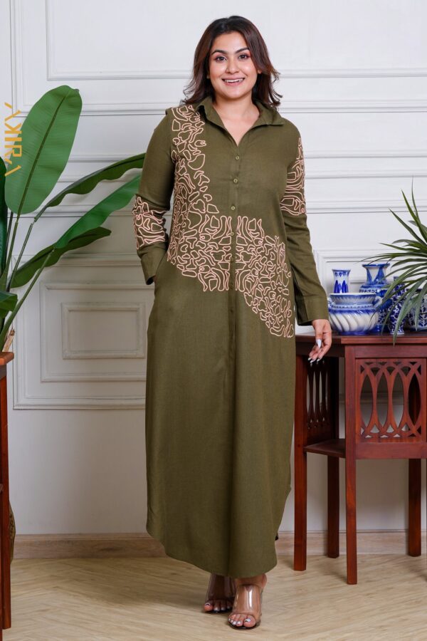 Gardanic Blossom Detail Dress