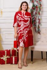 White Mist Merlot Silk Party Dress