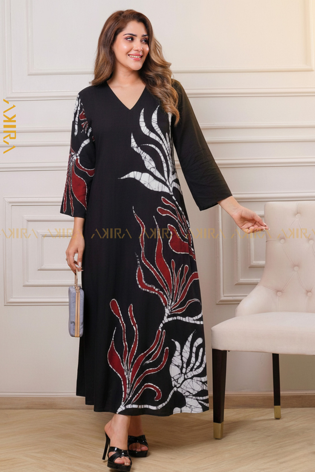 The Designer Dark Silk Dress