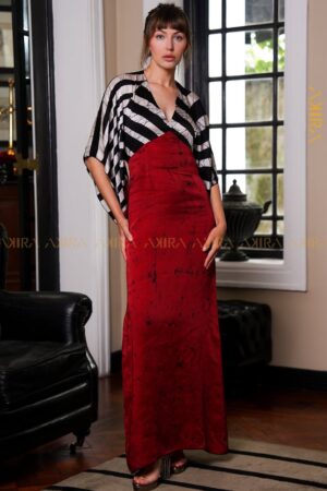 Amora mist silk elegant dress