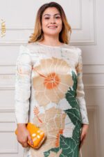 Zyinflora silk designer dress