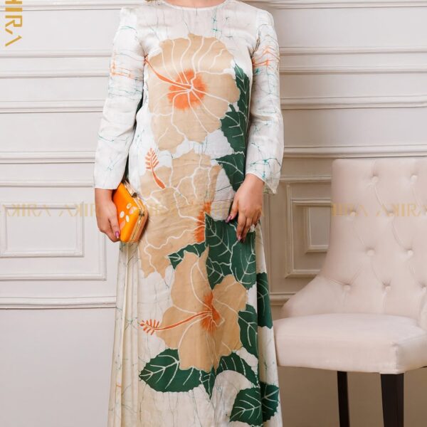 Zyinflora silk designer dress