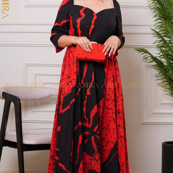 Dawnveil Eleganza Batik Dress