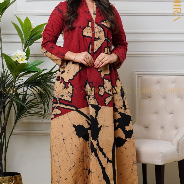 Forever Flounce Batik Dress