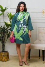 Regal Ruffle Batik Dress