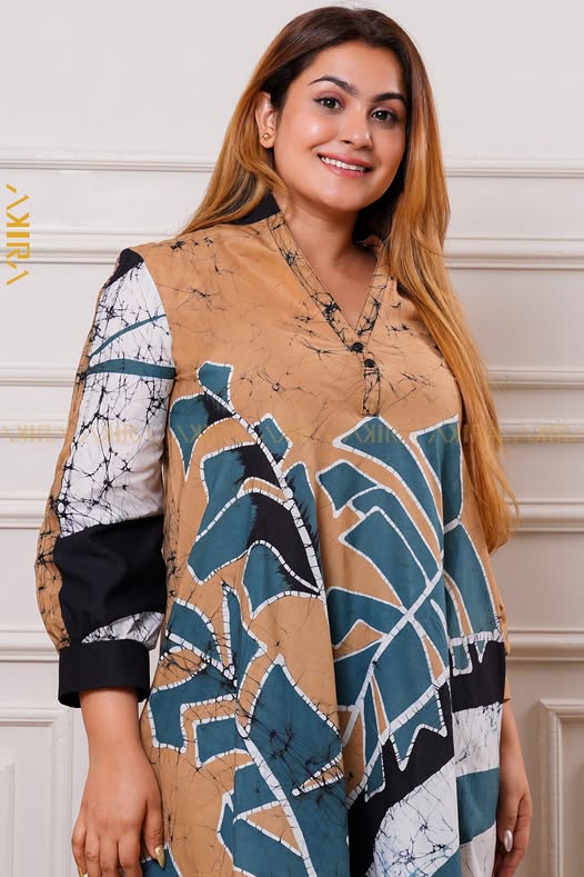 Rustic reverle batik dress