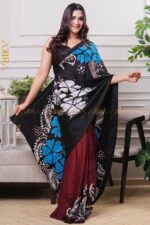 Exclusive Desinger Super Silk Batik Saree