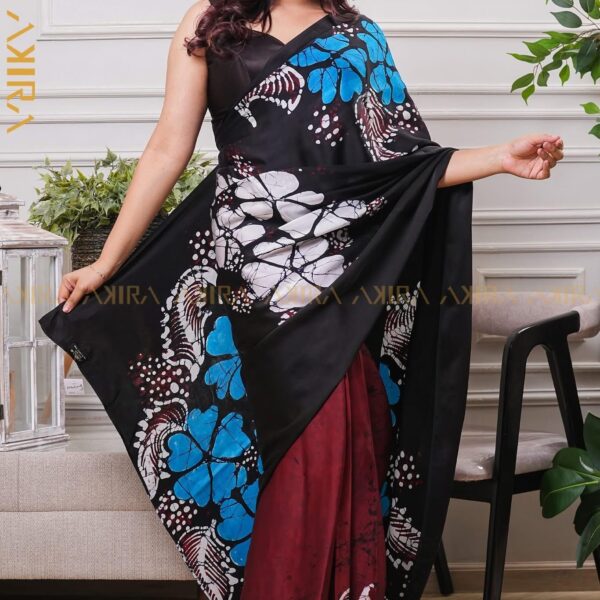 Exclusive Desinger Super Silk Batik Saree