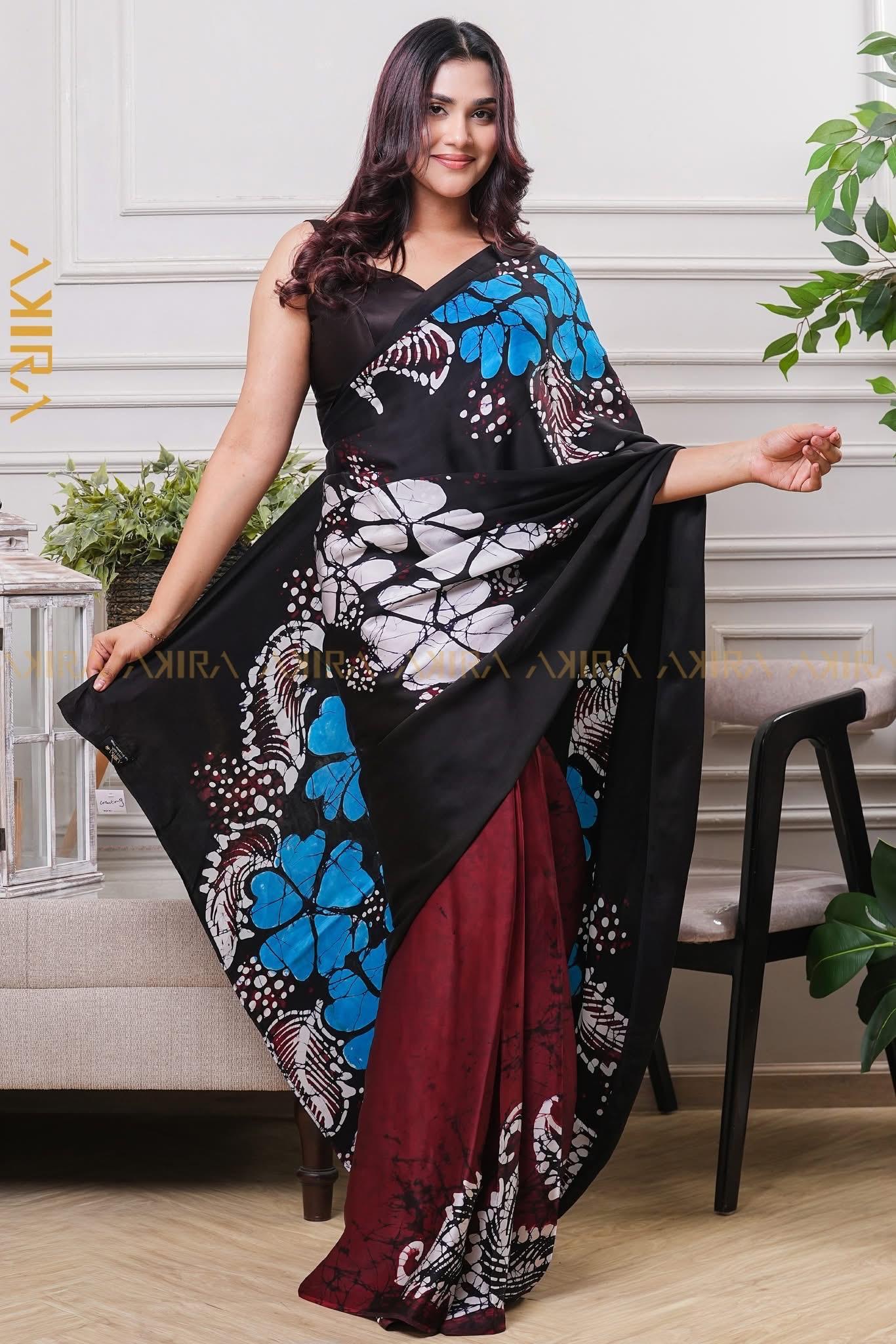 Exclusive Desinger Super Silk Batik Saree