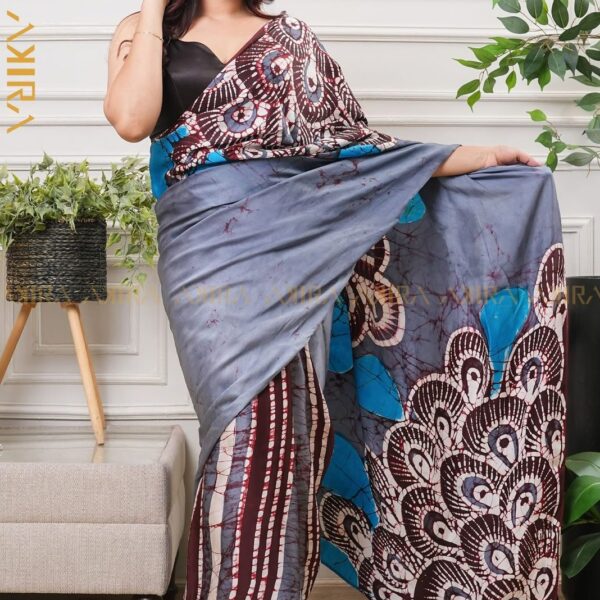 Exclusive Desinger Super Silk Batik Saree
