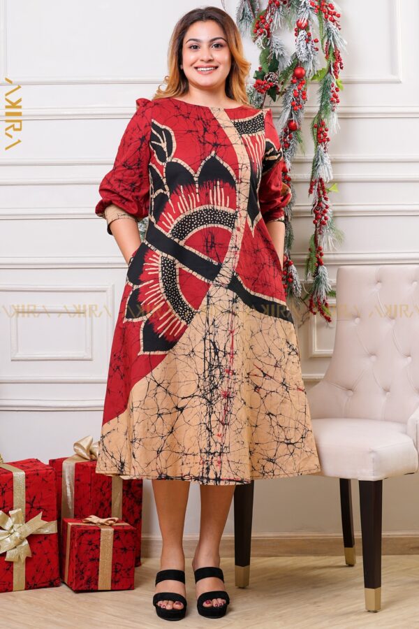Zelmira Batik Designer Dress