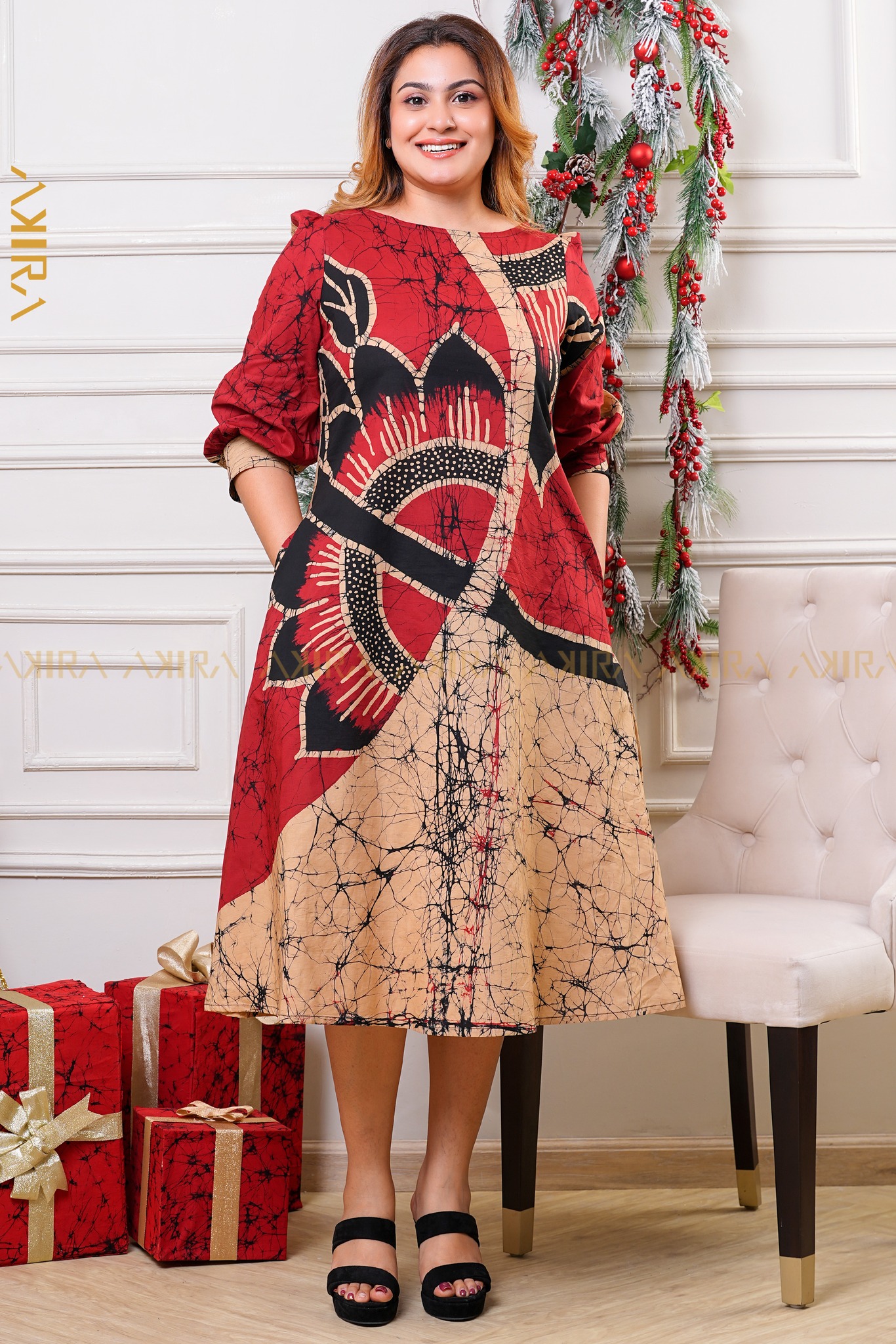 Zelmira Batik Designer Dress