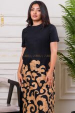 Golden Eclipse Batik Dress