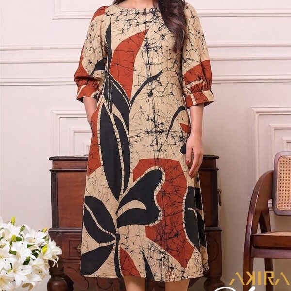 Dazzling Batik Designer Dress