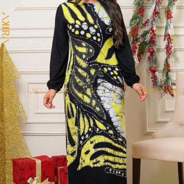 Golden Pearl Silk Dress