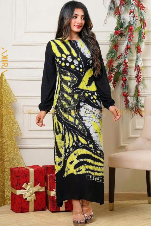 Golden Pearl Silk Dress