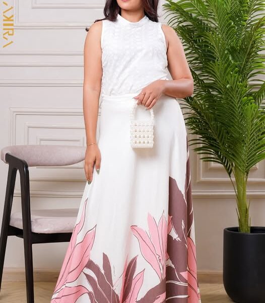 Aaliyah flora wraparound skirt