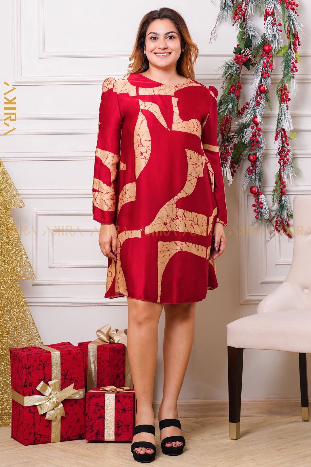 Viyana Silk Party Dress