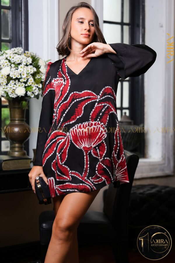 Clovine Designer Silk Party Dress