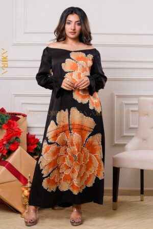 Sierra meadow silk party dress