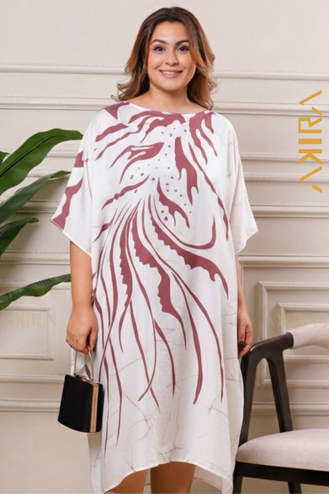 Bright fusion silk dress