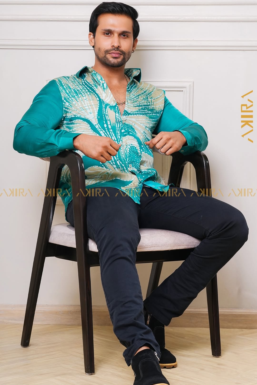 Arian men silk designer shirt