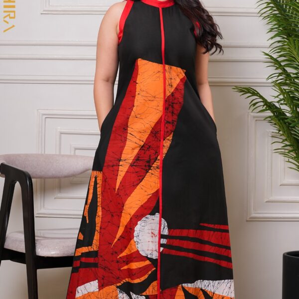 Twilight meadow batik dress