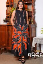 Dark Milada Silk Designer Dress