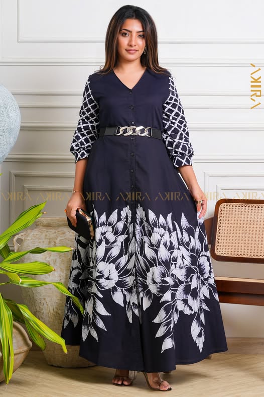 Orchid drape batik dress